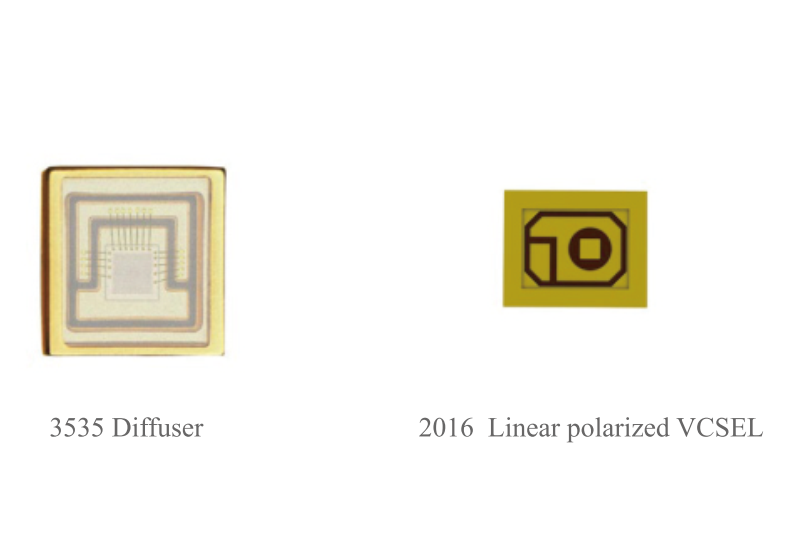 光學(xué)集成垂直腔面發(fā)射激光器 勻光片 線性偏振 準(zhǔn)直 線光斑