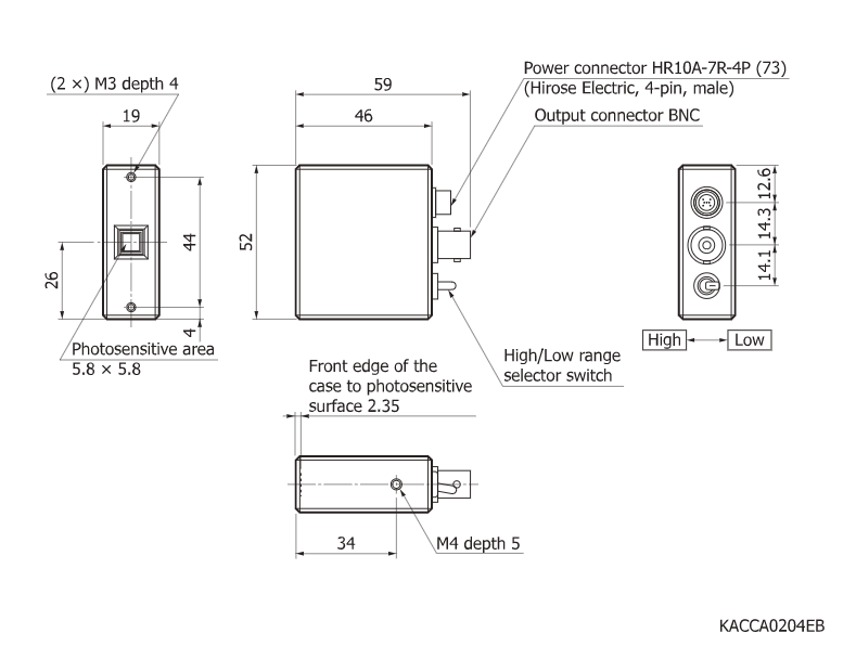 光電二極管模塊C10439-08(圖2) 光電二極管模塊C10439-08(圖2)
