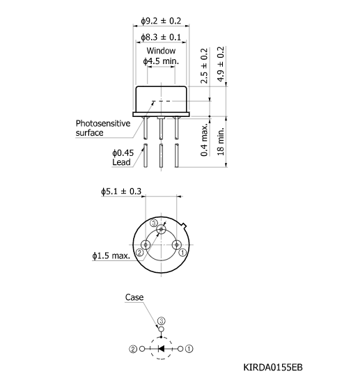 InGaAs PIN 光電二極管G12180-030A(圖2) InGaAs PIN 光電二極管G12180-030A(圖2)
