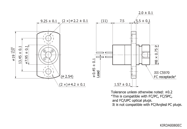 InGaAs PIN 光電二極管G9801-32(圖1) InGaAs PIN 光電二極管G9801-32(圖1)