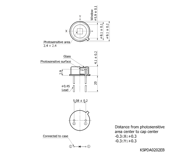 硅光電二極管S1226-5BQ(圖2) 硅光電二極管S1226-5BQ(圖2)