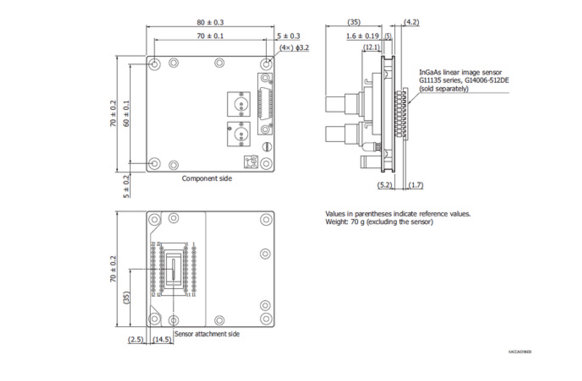 InGaAs線性圖像傳感器驅動電路C11514(圖1) InGaAs線性圖像傳感器驅動電路C11514(圖1)