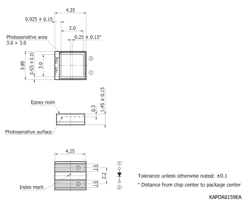 濱松 硅光電倍增管 MPPC SiPM S13360-3025PE(圖1) 濱松 硅光電倍增管 MPPC SiPM S13360-3025PE(圖1)