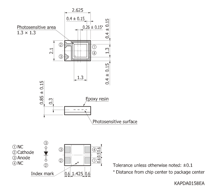 濱松 硅光電倍增管 MPPC SiPM S13360-1325PE(圖1) 濱松 硅光電倍增管 MPPC SiPM S13360-1325PE(圖1)
