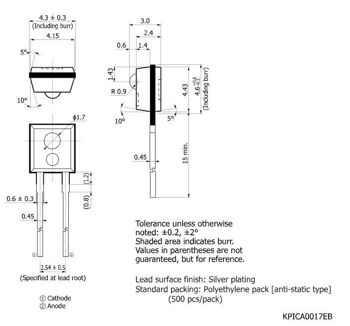 濱松 照度傳感器 光IC二極管 S7183(圖2) 濱松 照度傳感器 光IC二極管 S7183(圖2)