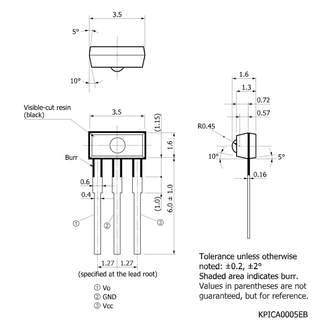 濱松 施密特觸發式光IC S6289(圖1)