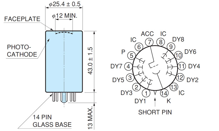 濱松 光電倍增管 R16768-100 端窗型 快速響應(yīng)(圖1)
